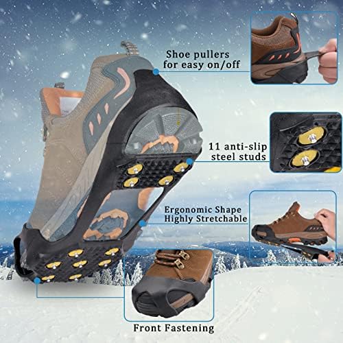 סוטי קרח משיכת שלג סוליות מתנצלות לנעליים ומגפיים ללא החלקה על פני הליכה על שלג וגומי קרח סוליות אנטי תלוש