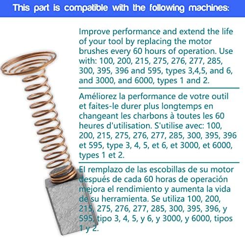 6 יחידות פחמן מנוע מברשות תואם עבור דרמל 3000 200 276 396 מברשת תיקון חלק,עבור דרמל 2610009829 מנוע החלפת