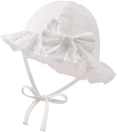 קשת תינוק בנות קיץ כובע פרח פעוט בנות שמש כובע כותנה לנשימה תינוק כובע