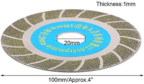 WENFO 3 יחידות 4 אינץ 'חיתוך יהלום חתוך דיסקי דיסקים יהלום מסור לכיבוי כלים סיבוביים מצופים לחיתוך