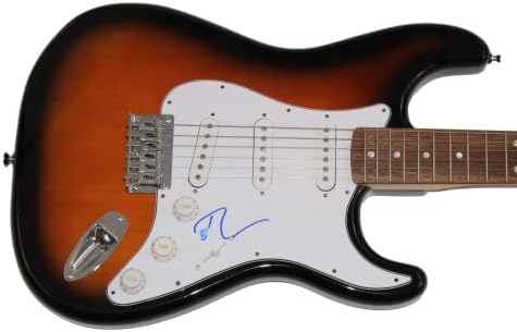 טובי מגווייר חתם על חתימה בגודל מלא פנדר סטראטוקסטר גיטרה חשמלית עם מכתב אותנטיות של ג ' יימס ספנס-ספיידרמן