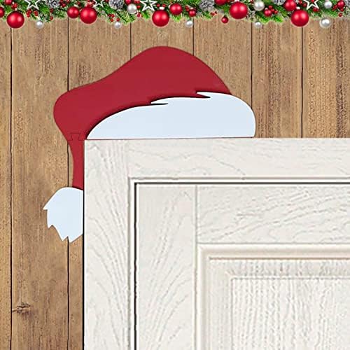 חמיי חג המולד סנטה איש שלג כובע דלת פינת קישוט חג המולד