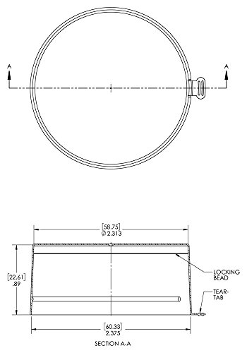 Caplugs 99191064 כובע דמעה מפלסטיק עבור חוטי צינור NPT. J-2, PE-LD, לכובע חוט גודל 2 npt, כחול