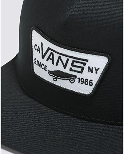 כובע סנאפבק לגברים של ואנס, שחור אמיתי, מידה אחת