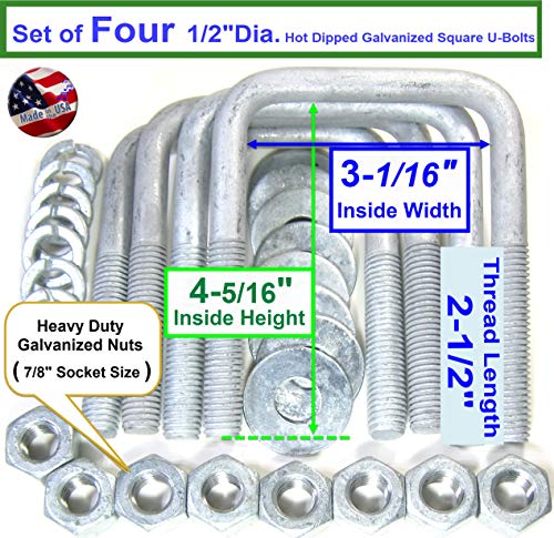 HDG טבילה חמה טבול מגולוון קרוואן סירת u-bolt