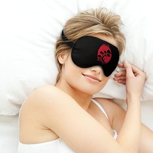 מסכת עיניים עץ בונסאי עם רצועה מתכווננת לגברים ונשים לילה שינה מנמנם