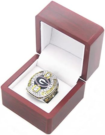 Xiakoman 2021 אלופת ג'ורג'יה טבעת אליפות טבעת טבעות עם מתנות קופסאות מעץ לנשי נוער נערים לגברים