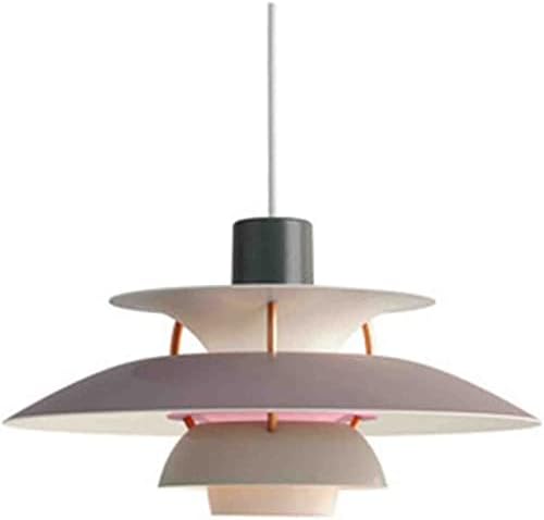תאורת LED תליון - מנורת שיפוע צבעונית צבעונית PH5 מודרנית תעשייתית - נורת תקרה מתכווננת לגובה לסלון, טרקלין, בר
