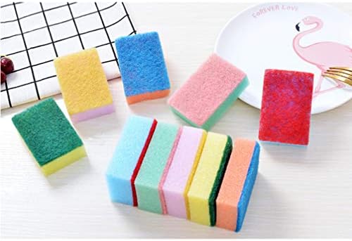 Doitool 50 pcs צבעוני צנרת צבעוני ניקוי כלים ספוג ספוג כלים ללא סגרות לחדר אמבטיה מטבח ביתי