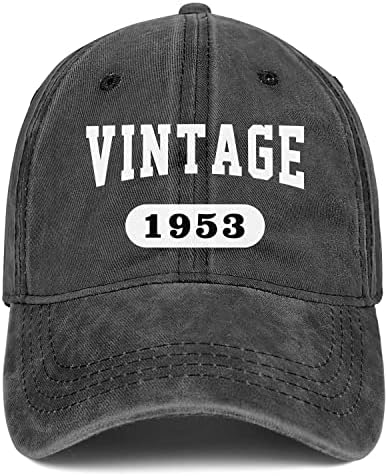 70 יום הולדת מתנות לגברים נשים כובעי 1953 בציר 70 שנה ישן רקום בייסבול כובע