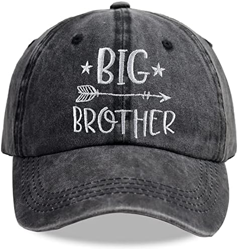 מצחיק אח גדול כובע, מתנות לאח גדול, מתכוונן רקום בייסבול כובע לפעוטות ילדים ילד ילד מתאים לגיל 3-6