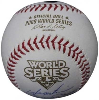 2009 קבוצת ינקי ניו יורק חתמה על סדרת העולם בייסבול 9 Sigs Steiner 33942 - כדורי בייסבול חתימה