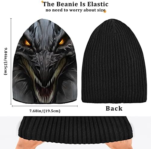 פנטזיה של אלזה דרקון ראש כפה לנשים גברים כובע חורפי