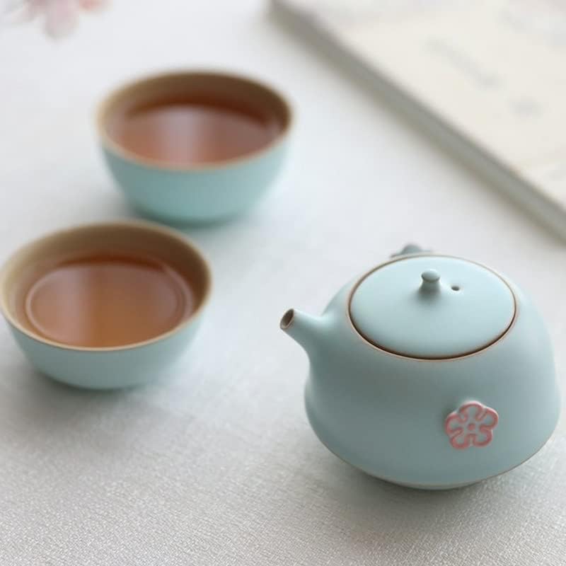 ZSEDP סט נייד סט קרמיקה סט קרמיקה קרמיקה חיצונית טיול בית מתנה תה שתי שתיית תה.