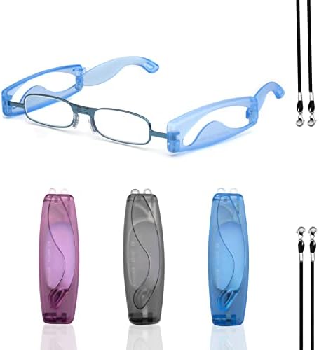 מתקפל קריאת משקפיים מיני נייד קוראי כחול אור חסימת עבור גברים נשים מעצב מתקפל כיס משקפיים