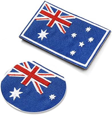 טלאי דגל אוסטרליה אוסטרליה אוסטרליה, טלאים טקטיים טקטיים של דגל זרוע, וו וולאה, מעילי בגדי כובע.