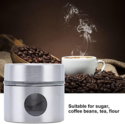 קפה מיכל, מיני קפה שעועית מיכל, ברזל זכוכית מטבח אחסון טנק צנצנת, אטום קפה שעועית אחסון מיכל קפה