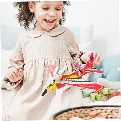 צעצועים בועה 1 pc בועה זוהר מטוס צעצועים מעופפים לילדים לילדים ילדים טיילונל ילדים מטוסים ילדים זורקים מעגל