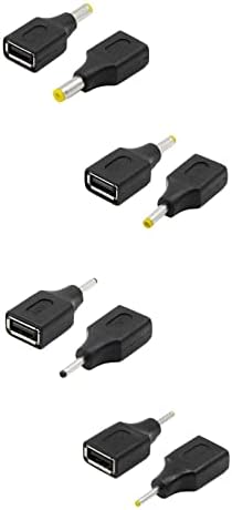 מחבר USB ל- DC- מתאם DC, נקבה USB ל- 2.5/3.0/3.5/4.0/4.8/5.5 ממ ממרת טעינה גברים למחשב נייד