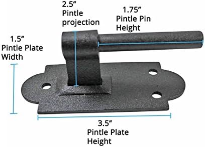 שיפוצים מספקים ייצור רצועת קיזוז שחור הרם ציר פינט 11.8 x 2 1/4 צירי סיכות ברזל מחושל לתריסים, דלתות