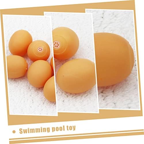 צעצועים 6 יחידות ביצים קוליות בביצים לילדים משחק צעצועי אמבטיה צעצועים לגורים לילדים ביצים מלאכותיות ביצים