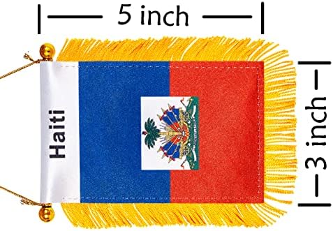 Wxtwk 3 x 5 אינץ 'דגל אפרו אמריקאי דגל פאן-אפריקני דגל תליה דגל מיני רכב דגלים קטנים כרזות קישוט מראה