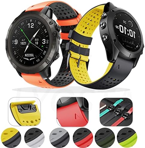 Kappde 26 22 ממ צמיד כף יד סיליקון עבור Garmin Fenix ​​6 6xpro 5x 5 Plus/Forerunner 935 GPS MK1 D2