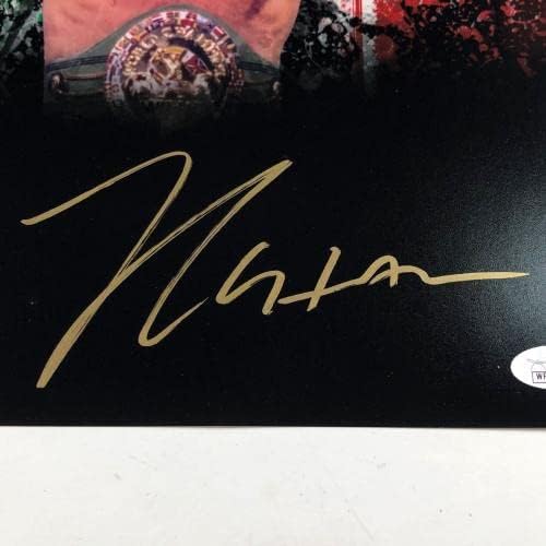 ג'וליו סזאר צ'אבס חתום 11x14 צילום JSA בוקסר חתימה - תמונות אגרוף עם חתימה