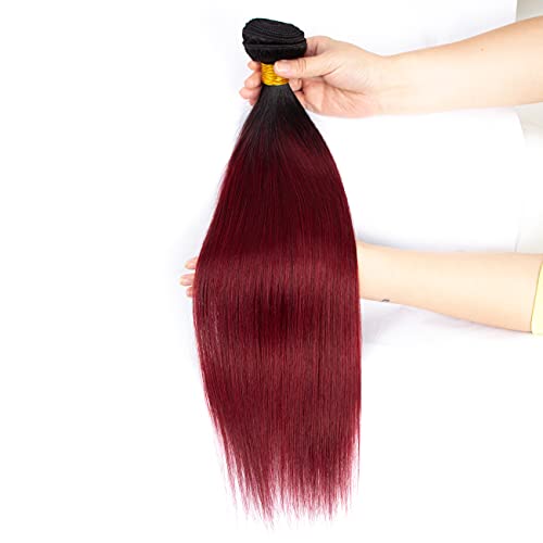 אדום חבילות ישר שיער טבעי 3 חבילות לא מעובד שיער לא מעובד חבילות 1 ב99 ג ' יי שיער טבעי חבילות גרירה טון אומברה