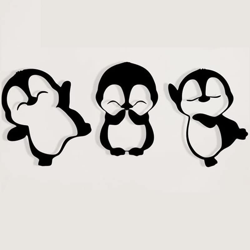 3 יחידות/סט פינגווינים מתכת מתכת חתכים, פינגווינים חמודים חיתוך מתים חותכים שבלונות DIY כרטיסי סטריפינג