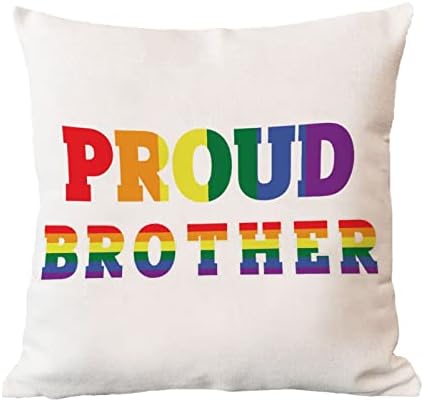 אח גאה הומואים זורקים כיסוי כרית כרית ביום האהבה מארז Pansexual Transgender LGBTQ הומוסקסואלי כרית קשת כרית
