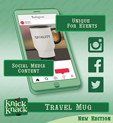 מתנות Knick Knack Snider - 14oz hashtag hashtag נסיעות ספל קפה, כסף