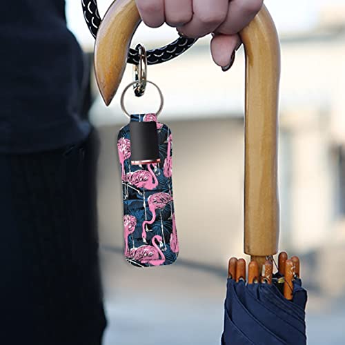 מחזיקי מפתחות מחזיק שפתון ג ' ומרייר פלמינגו מודפס מחזיק פסטיק פסטיק שרוול פאוץ תיק אביזרי עבור נשים בנות,