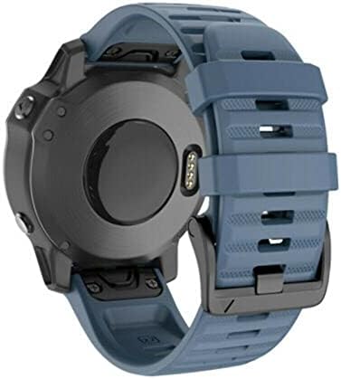 Vbwva 26 20 22 ממ סיליקון מהיר מהיר רצועת שעון רצועה לרצועת Garmin Fenix ​​7x 6x Watch EasyFit Strap