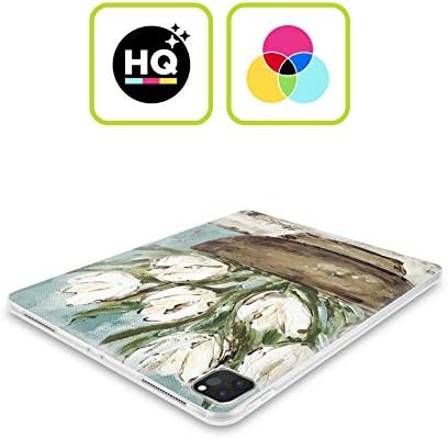 עיצובים של תיק ראש מורשה רשמית היילי בוש טוליפ קערה ציור פרחוני מארז ג'ל רך תואם ל- Apple iPad Pro 11