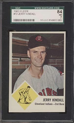 13 Jerry Kindall - 1963 קלפי בייסבול פלייר מדורגים SGC 84 - כרטיסי בייסבול מטלטלים
