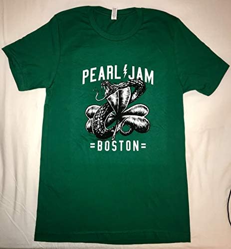 פרל ג ' אם חולצה בוסטון נחש תלתן ירוק 3 פעמים 2018 סיור קונצרט חולצה חדשה