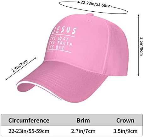 ישוע הוא האמת שהאמת כובע המשאית המתכווננת כובע בייסבול כובע ונשים כובע לשון ברווז מזדמן מתכוונן