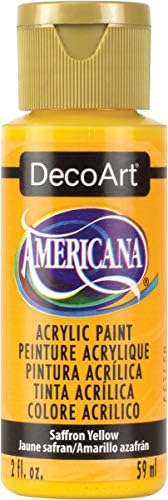 Decoart DA273-3 Americana Acrylic Paint, 2 אונקיה, צהוב זעפרן