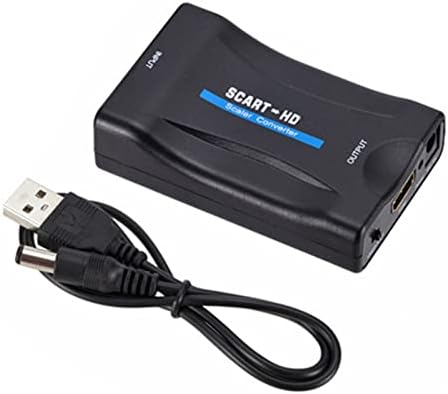Teckeen Plug and Play Scart ל- HDMI Composite Video Video Converter Audapter Audapter עבור DVD TV