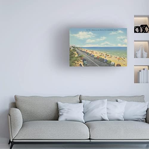 אמנות סימן מסחרי אמנות 'גלויה חוף II' אמנות קנבס מאת פורטפוליו אפל פראי 16x24