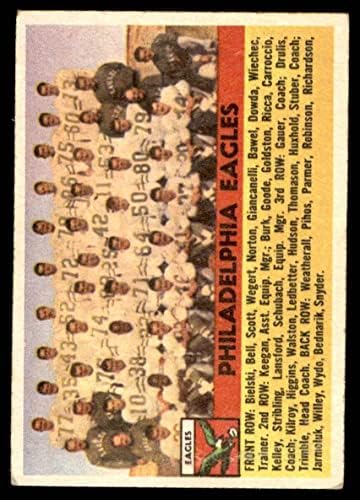 1956 Topps 40 צוות הנשרים פילדלפיה נשרים VG+ נשרים