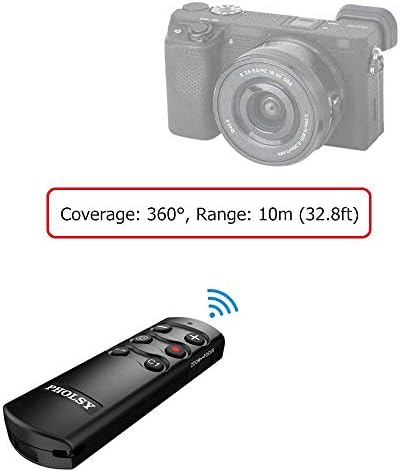 Pholse RMT-P1BT Bluetooth מצלמה מרחוק שחרור אלחוטי מרחוק תריס תריס תואם ל- Sony A1, A6100, A6400,