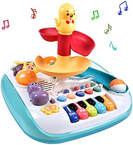 צעצוע של דהוניו לתינוק 6 עד 12 חודשים, שולחן פעילות לפעוטות 1-3, צעצוע מוזיקלי לתינוקות 6-12 חודשים