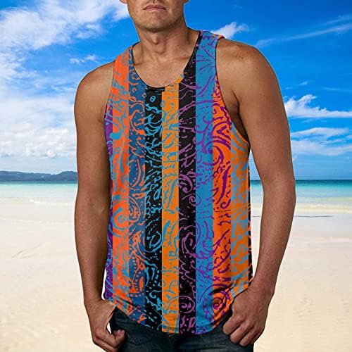 גופיות גופיות לגברים של ימוסרה אופנה בסגנון הוואי בסגנון חוף טנק ספורט גופית כושר גופית גופית