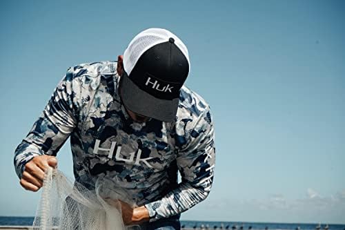 אייקון גברים של HUK X CAMO חולצת דיג עם שרוול ארוך