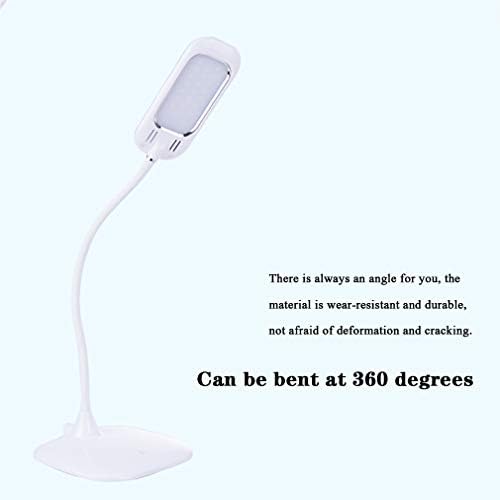 Xunmaifdl מנורת שולחן LED עם USB טעינה טעינה אור שולחני אור 3 רמות בהירות, בקרת חיישני מגע, חוסכת אנרגיה חוסכת