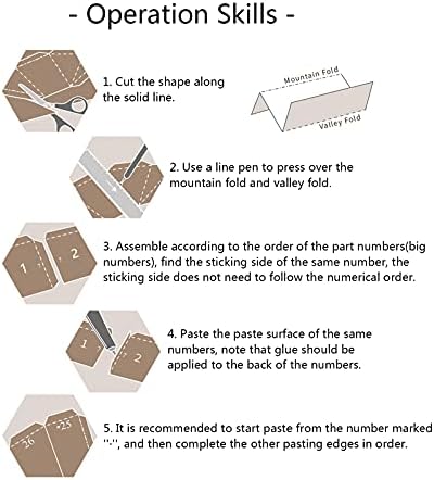 דגמי הגה חוצני פאזל אוריגמי מותאם אישית גביע נייר תלת מימד דגם נייר דגם נייר בעבודת יד פסל קיר גיאומטרי קיר