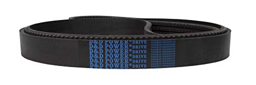 D&D PowerDrive BX98/03 חגורה פס, 21/32 x 101 OC, 3 להקה, גומי