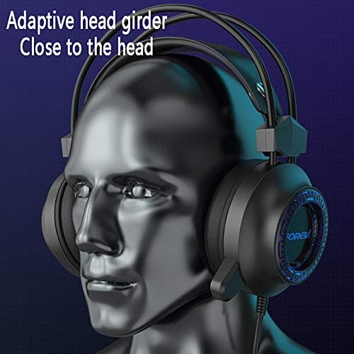 אוזניות אוזניות מחשב שולחני משחקי משחק עם מיקרופון מיקרופון 7.1-ערוץ אוזניות חוטית
